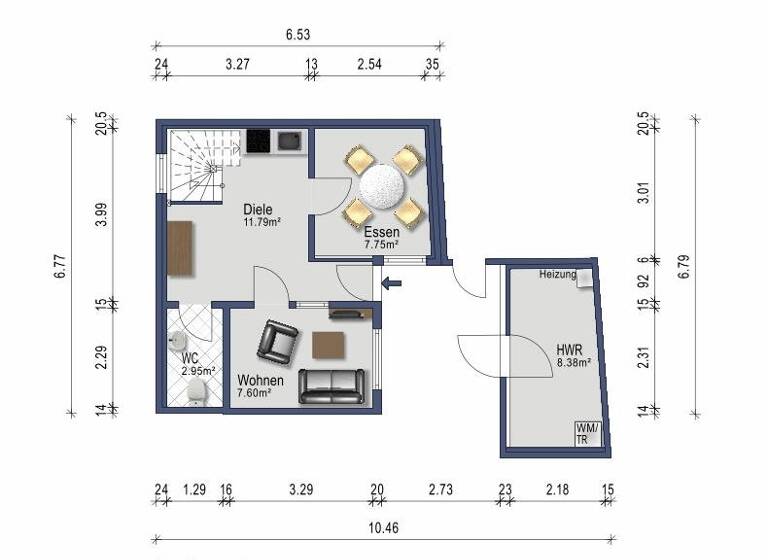 Einfamilienhaus zum Kauf provisionsfrei 450.000 € 3 Zimmer 70 m² 60 m² Grundstück Innenstadt Lübeck 23552