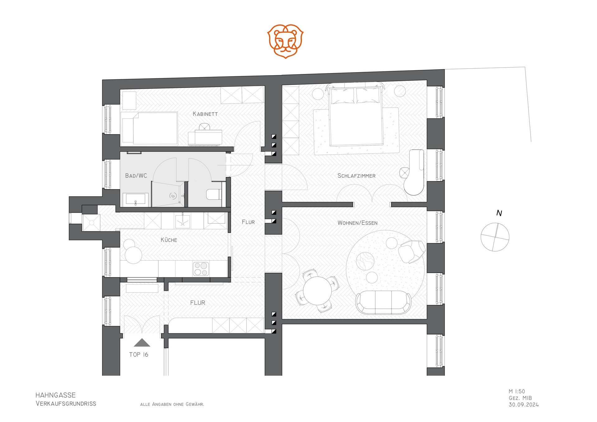 Wohnung zum Kauf 940.000 € 3 Zimmer 83 m²<br/>Wohnfläche Wien 1090