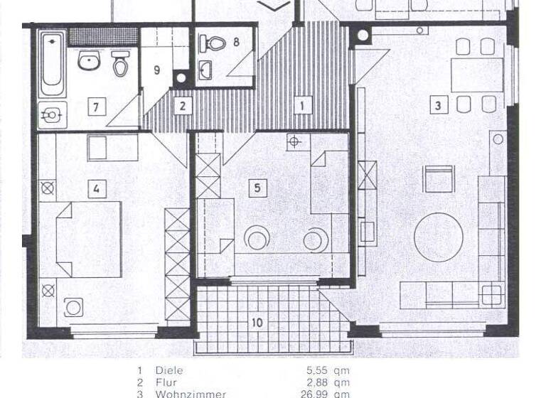 Wohnung zur Miete 950 € 3 Zimmer 91 m² 4. Geschoss Hochheim Hochheim am Main 65239