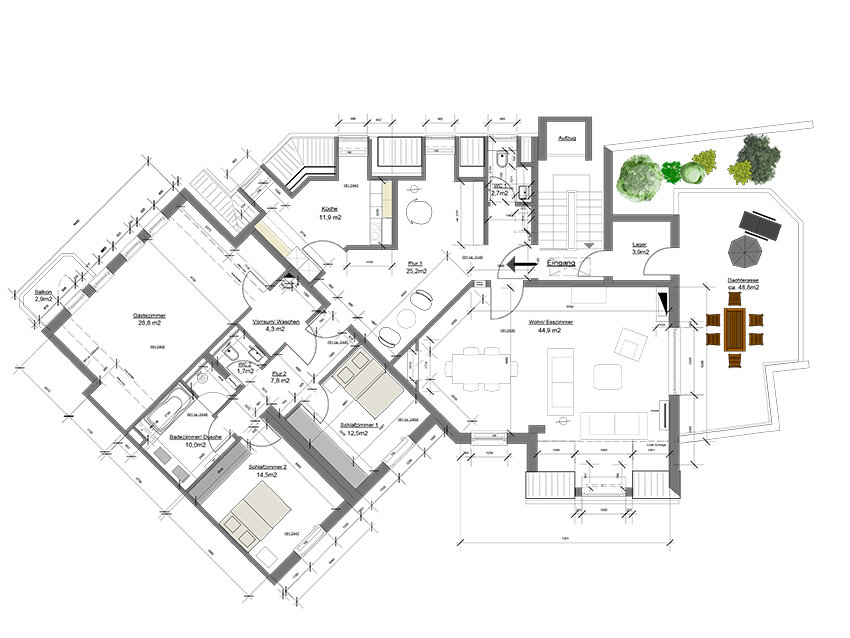 Penthouse zur Miete 1.970 € 4,5 Zimmer 190 m²<br/>Wohnfläche 01.01.2025<br/>Verfügbarkeit Theresienhain Bamberg 96047