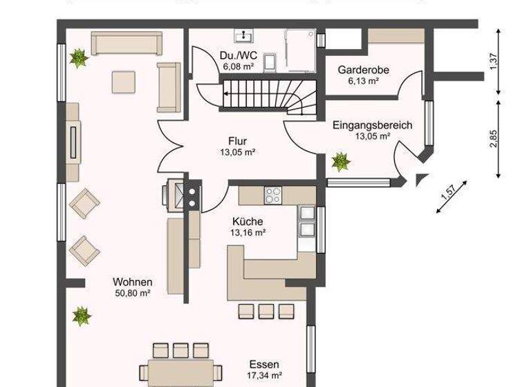 Einfamilienhaus zum Kauf 849.900 € 5 Zimmer 209 m² 1.250 m² Grundstück Vieselbach Erfurt 99098