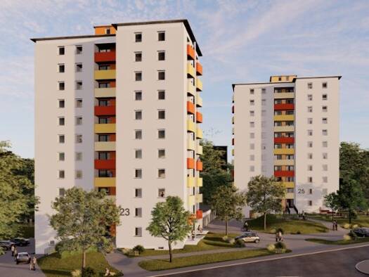 Wohnung zur Miete nur mit Wohnberechtigungsschein 751 € 3 Zimmer 72,9 m² 7. Geschoss Albertistraße 25 Hochfeld-Steinberg Schweinfurt 97422