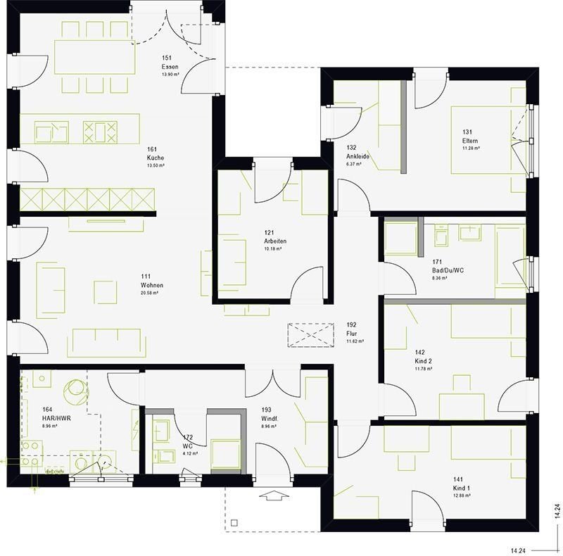 Bungalow zum Kauf provisionsfrei 545.000 € 5 Zimmer 143 m²<br/>Wohnfläche 739 m²<br/>Grundstück Geithain Geithain 04643