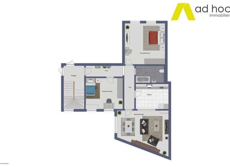 Wohnung zur Miete 400 € 3 Zimmer 92 m² 2. Geschoss Leipziger Str. 19 Zangenberg Zeitz 06712
