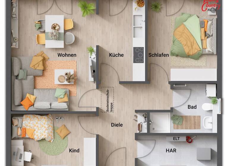 Bungalow zum Kauf provisionsfrei 268.137 € 3 Zimmer 76,8 m²<br/>Wohnfläche 553 m²<br/>Grundstück Neuberend 24879
