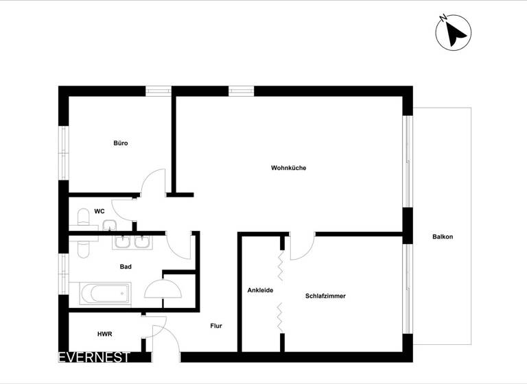 Wohnung zum Kauf - Erstbezug 360.000 € 3 Zimmer 101 m² 1. Geschoss Klink 17192