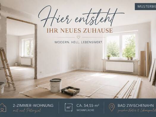 Wohnung zur Miete 550 € 2 Zimmer 54,6 m² Bad Zwischenahn I Bad Zwischenahn 26160