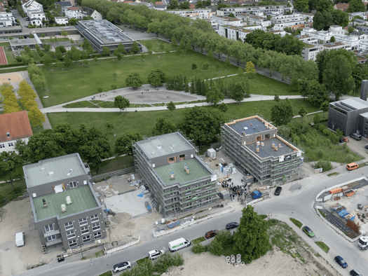 Wohnung zur Miete - Erstbezug nur mit Wohnberechtigungsschein 522 € 2 Zimmer 58 m² 2. Geschoss frei ab sofort Siegfried-Aufhäuser-Str. 21-23a Pfersee Augsburg 86157