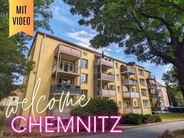 Wohnung zur Miete 380 € 3 Zimmer 61,9 m² 1. Geschoss Hans-Sachs-Straße 48 Lutherviertel Lutherviertel 09126