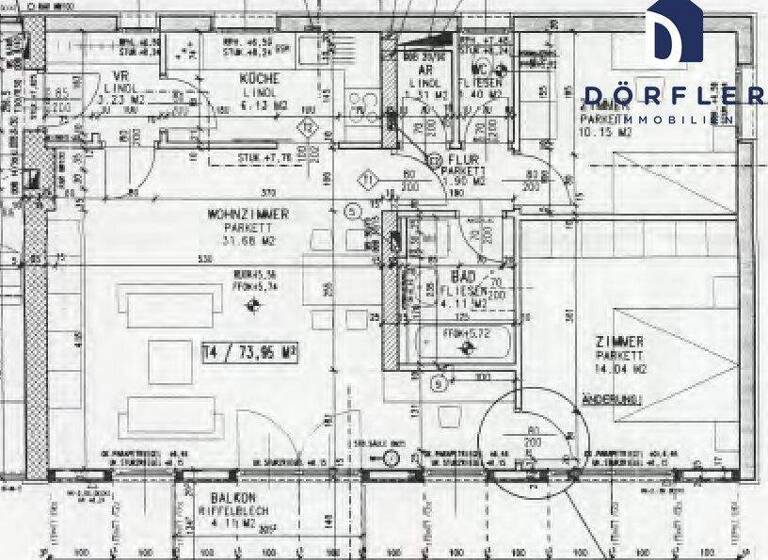 Wohnung zum Kauf 169.000 € 3 Zimmer 74 m² 2. Geschoss Feldkirchen in Kärnten 9560