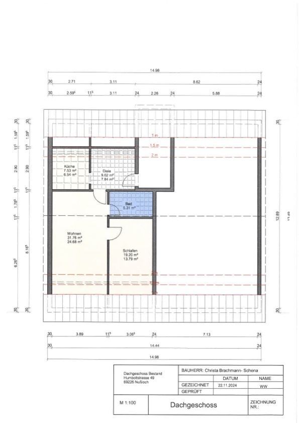 Wohnung zum Kauf 165 € 2 Zimmer 58 m²<br/>Wohnfläche 3.<br/>Geschoss Nußloch Nußloch 69226