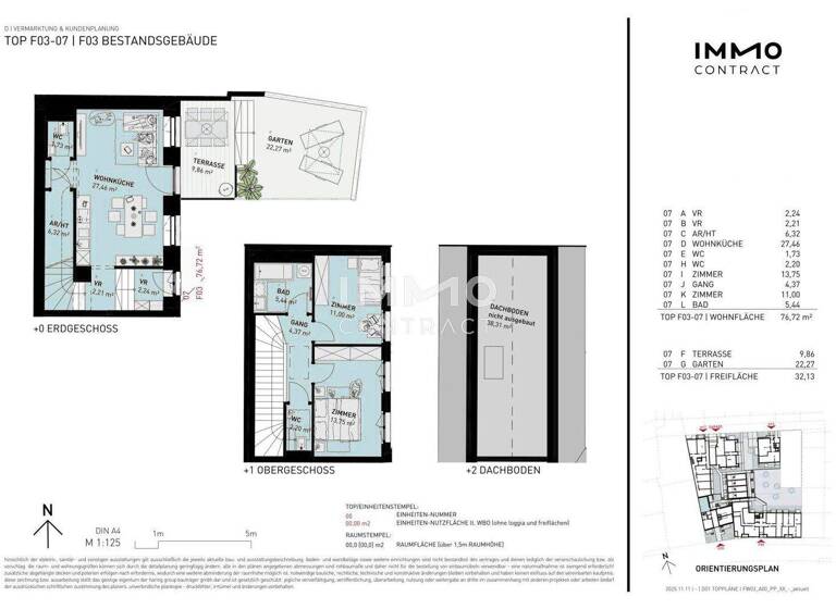 Reihenmittelhaus zum Kauf - Erstbezug 529.500 € 3 Zimmer 76,7 m² Wien 1100