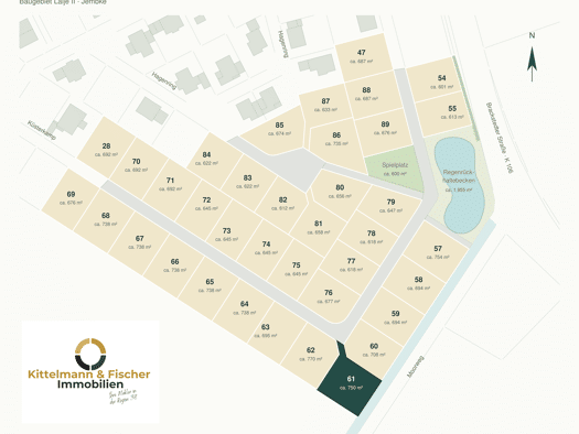 Grundstück zum Kauf provisionsfrei 209.250 € 750 m² Grundstück Küsterkamp 72 Jembke 38477