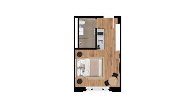 Wohnung zur Miete Wohnen auf Zeit 1.170 € 1 Zimmer 20,7 m² frei ab 23.09.2024 Hauptstraße 2-3 Rummelsburg Berlin 10317