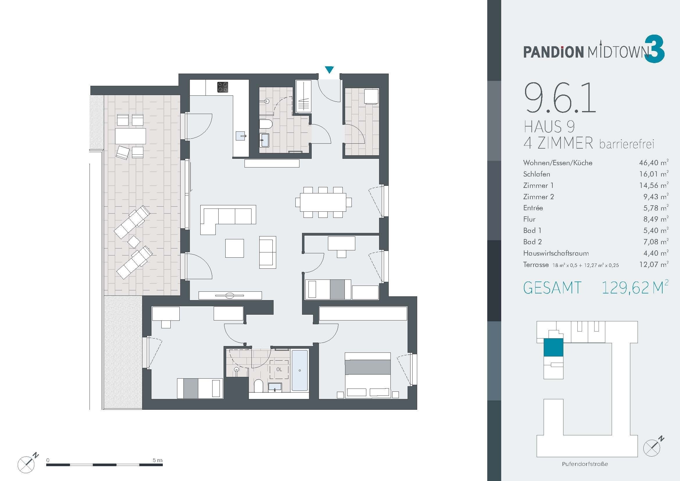 Penthouse zum Kauf provisionsfrei 1.499.900 € 4 Zimmer 129,6 m²<br/>Wohnfläche 6.<br/>Geschoss Pufendorfstr. 5 Friedrichshain Berlin 10249