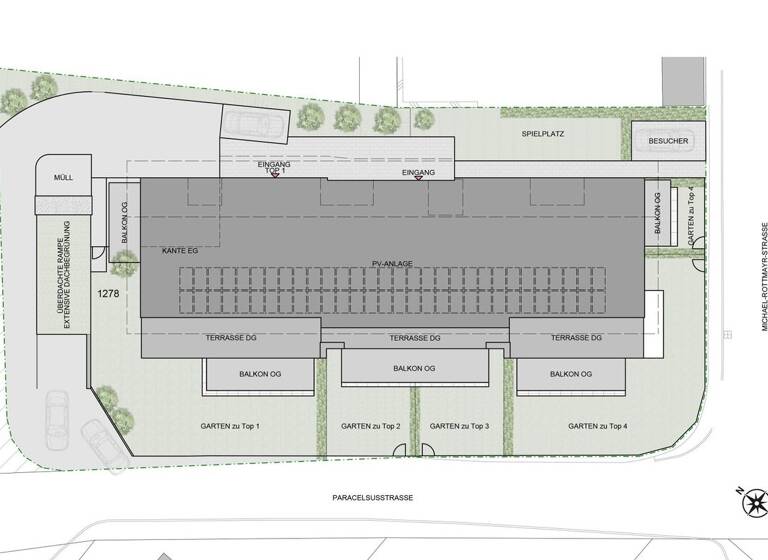 Wohnung zum Kauf - Erstbezug 564.000 € 3 Zimmer 98,8 m² Paracelsusstraße Oberndorf bei Salzburg 5110