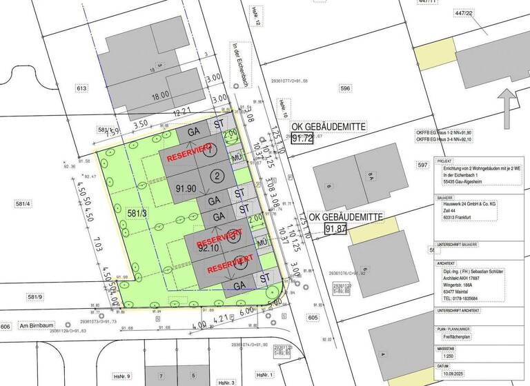 Einfamilienhaus zum Kauf - Erstbezug provisionsfrei 619.000 € 5 Zimmer 141 m² 900 m² Grundstück In der Eichenbach 1 Gau-Algesheim 55435