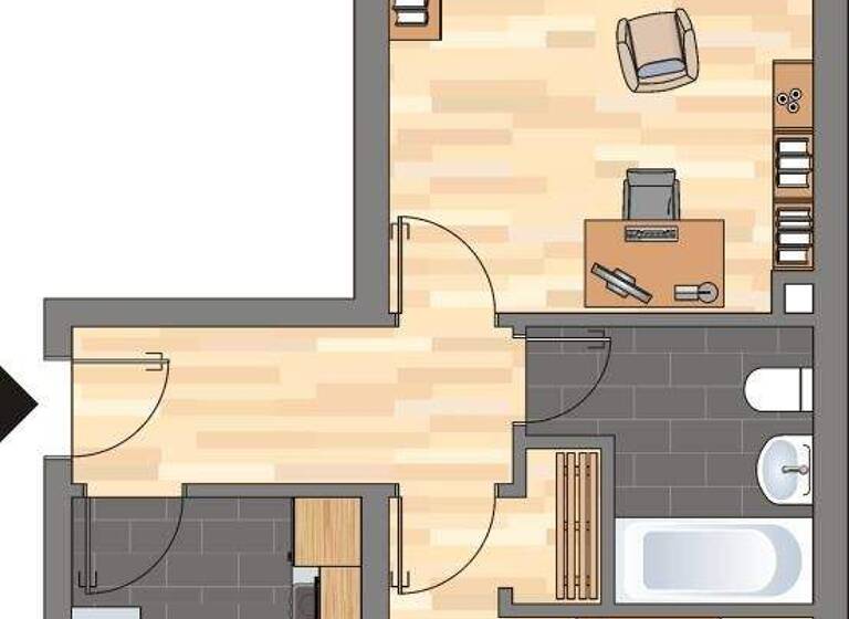 Wohnung zur Miete 447 € 2 Zimmer 60,8 m² 2. Geschoss frei ab 01.04.2026 Barthstraße 26 Scharnhorst Dortmund 44328