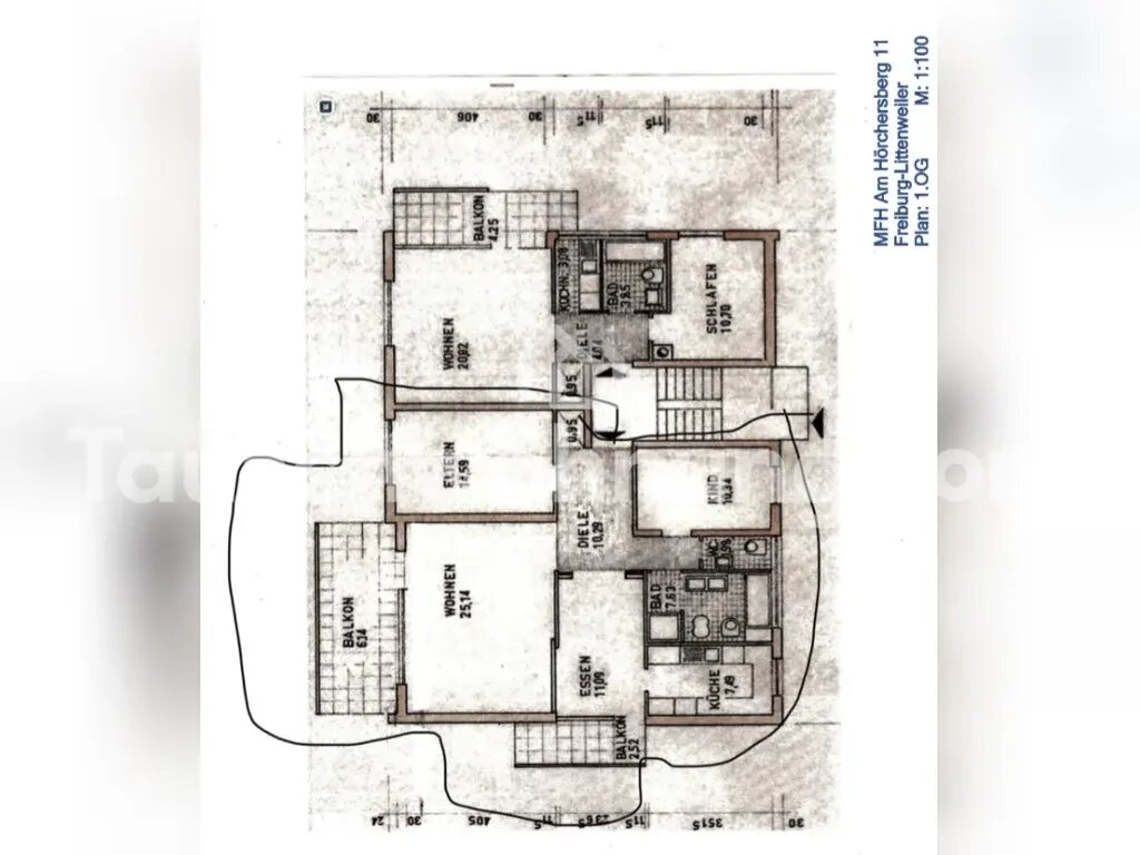 Wohnung zur Miete Tauschwohnung 1.450 € 4 Zimmer 94 m²<br/>Wohnfläche Littenweiler Freiburg im Breisgau 79117