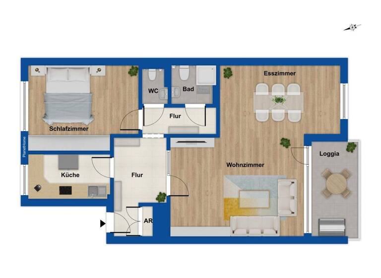 Wohnung zum Kauf 125.000 € 2,5 Zimmer 68 m² 1. Geschoss Rotenburg 27356