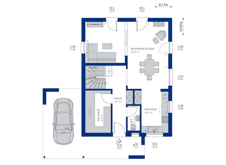 Einfamilienhaus zum Kauf 1.595.000 € 5 Zimmer 141 m² 477 m² Grundstück Ramersdorf-Perlach München 81739