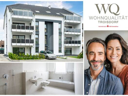 Wohnung zum Kauf - Neubau 449.000 € 3 Zimmer 86,1 m² 1. Geschoss Troisdorf / Spich 53842