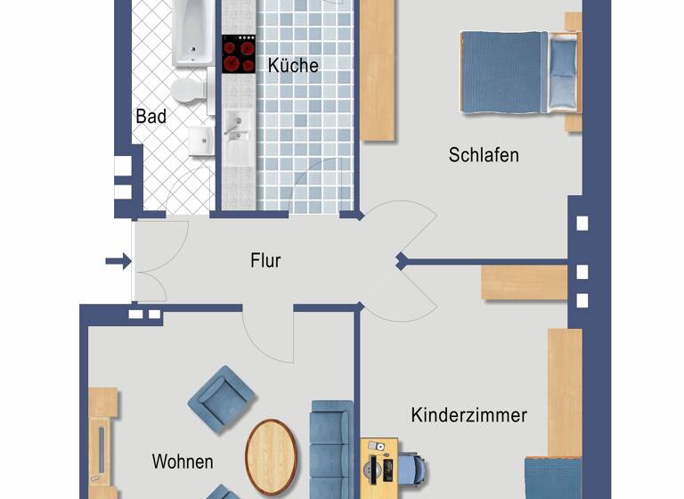 Wohnung zum Kauf 155.000 € 3 Zimmer 82 m²<br/>Wohnfläche EG<br/>Geschoss Altstadt Gelsenkirchen 45879
