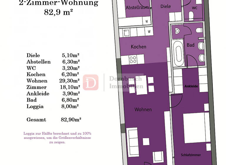 Wohnung zum Kauf 619.000 € 2 Zimmer 83 m² 3. Geschoss Europa-Allee 103 Gallus Frankfurt am Main 60486
