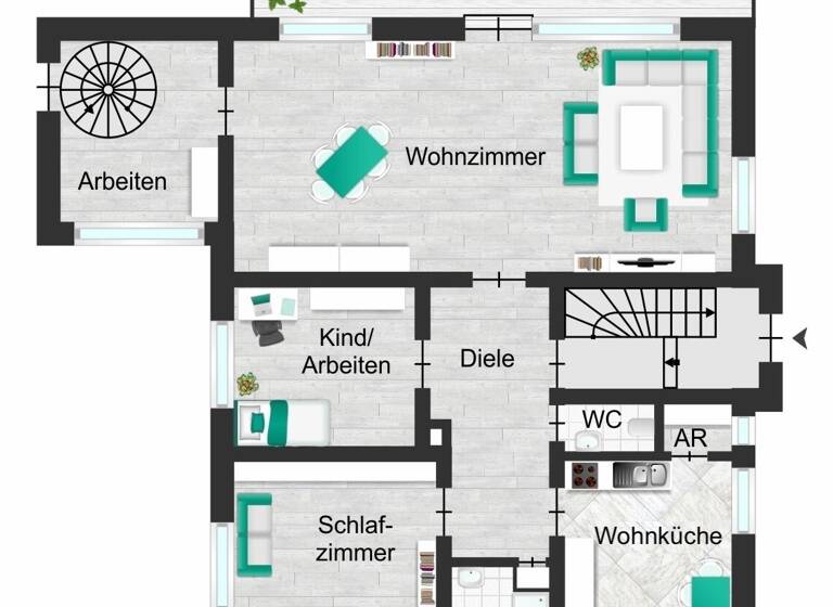 Wohnung zur Miete 1.980 € 4,5 Zimmer 150 m²<br/>Wohnfläche Höntrop Bochum 44869