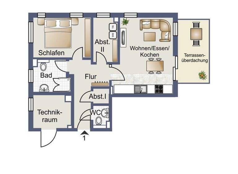 Wohnung zum Kauf - Erstbezug 349.000 € 2 Zimmer 79,6 m² Haxtum Aurich 26605