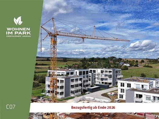 Wohnung zum Kauf - Neubau provisionsfrei 399.900 € 2 Zimmer 76,8 m² 1. Geschoss Am Simontalgraben 23 Langenau Langenau 89129