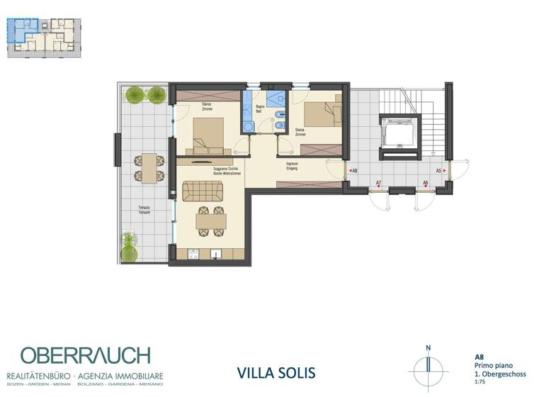 Wohnung zum Kauf 455.000 € 3 Zimmer 57,3 m² Neumarkt 39044