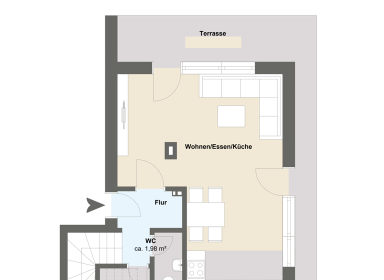 Maisonette zur Miete - Erstbezug 1.400 € 3 Zimmer 100,5 m² 4. Geschoss Darmstadt 64285