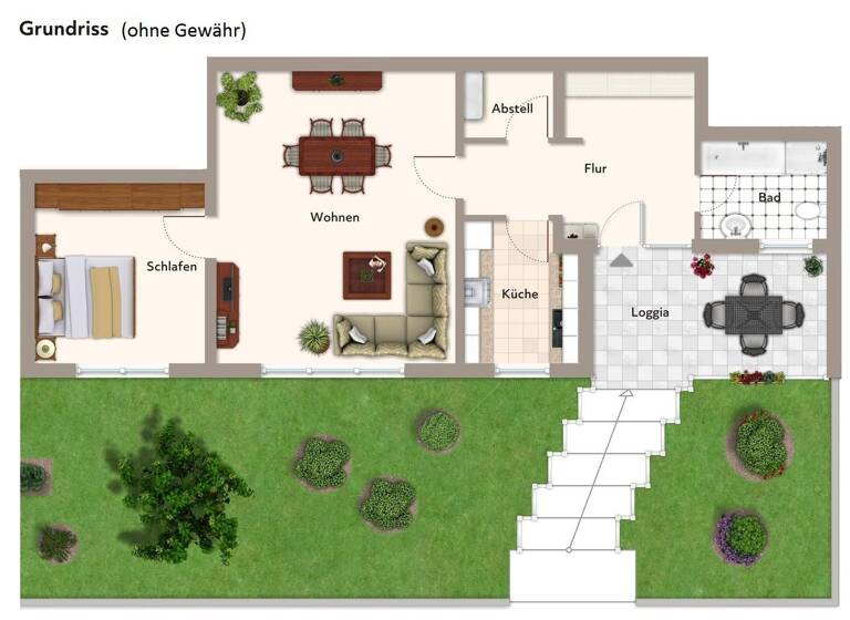 Wohnung zur Miete 850 € 2 Zimmer 81 m² EG Stupferich Karlsruhe 76228