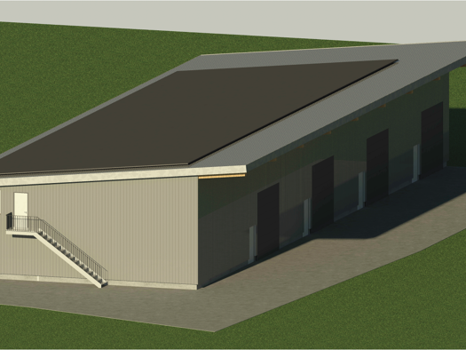 Produktionshalle zur Miete provisionsfrei 628 m² Lagerfläche teilbar von 144 m² bis 628 m² Am Buchrain Bad Säckingen 79713