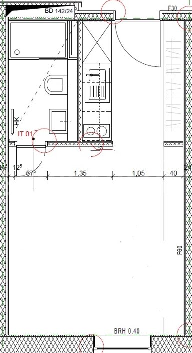 Wohnung zur Miete 495 € 1 Zimmer 22,6 m² 1. Geschoss frei ab 15.11.2024 Soldmannstraße 16a Fettenvorstadt / Stadtrandsiedlung Greifswald 17489