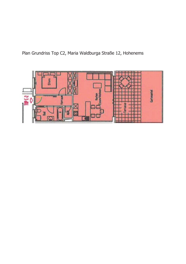 Terrassenwohnung zur Miete 1.050 € 2 Zimmer 56,7 m²<br/>Wohnfläche EG<br/>Geschoss 01.01.2025<br/>Verfügbarkeit Maria-Waldburga-Straße 12 Hohenems 6845