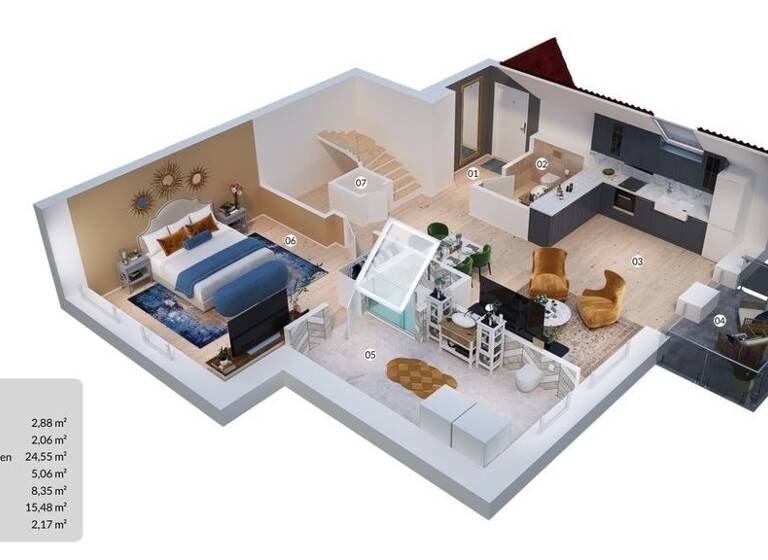 Wohnung zur Miete - Erstbezug 925 € 3 Zimmer 69,9 m² frei ab sofort Hilten Neuenhaus 49828