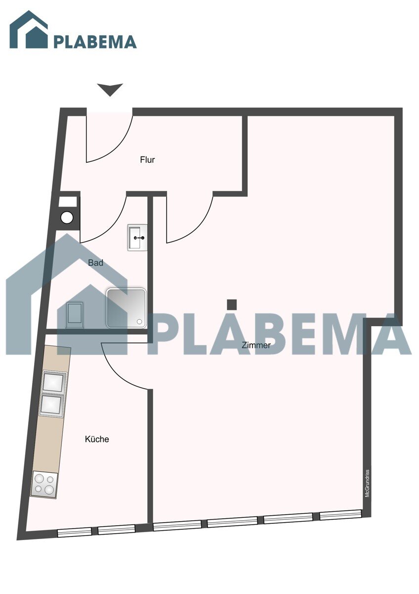 Wohnung zur Miete 602 € 1 Zimmer 40 m²<br/>Wohnfläche 3.<br/>Geschoss 01.04.2025<br/>Verfügbarkeit Schusterstraße 9 Altstadt Schwerin 19053