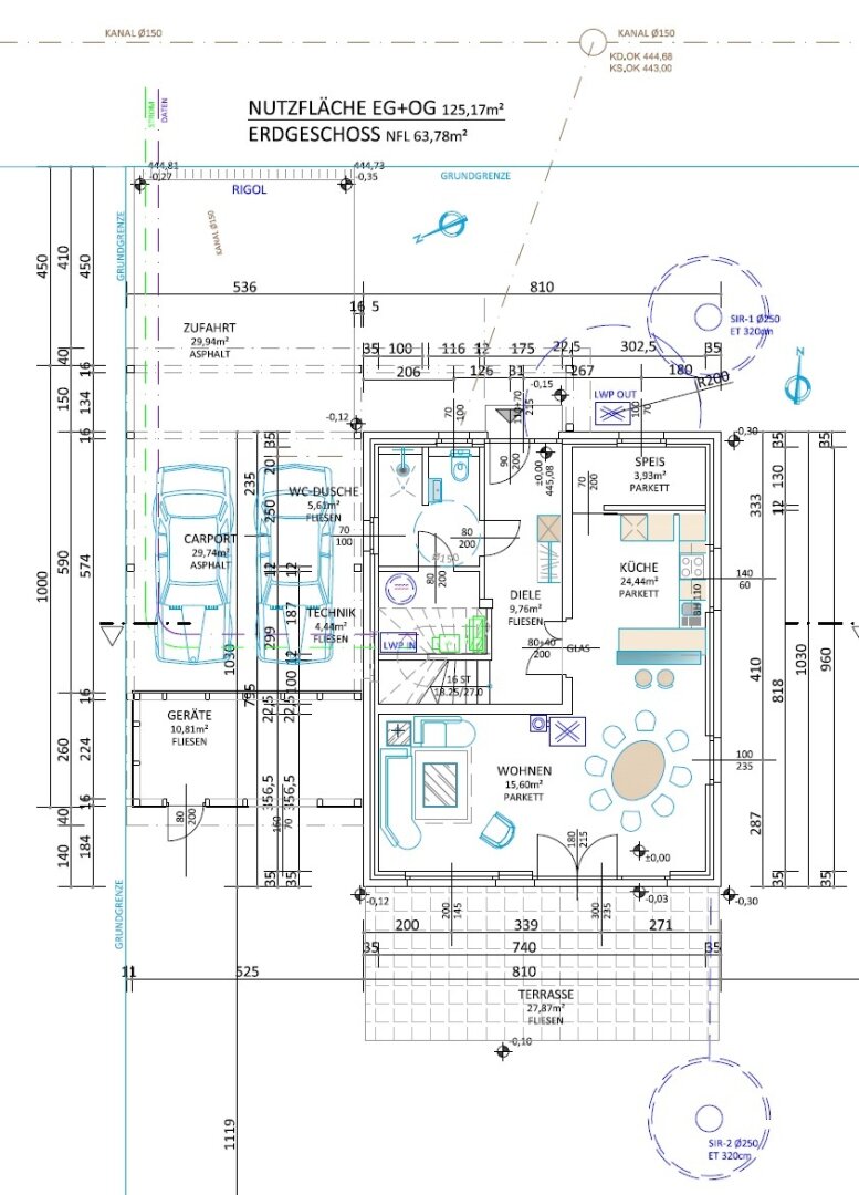 Einfamilienhaus zum Kauf provisionsfrei 461.000 € 4 Zimmer 125 m²<br/>Wohnfläche 818 m²<br/>Grundstück Poggersdorf 9130