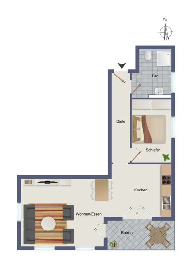 Wohnung zum Kauf 334.180 € 2 Zimmer 68,2 m² Öhringen Öhringen 74613