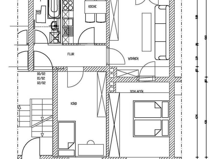 Wohnung zur Miete 459 € 3 Zimmer 61,2 m² 2. Geschoss frei ab 15.03.2026 Neue Neustadt Magdeburg 39124