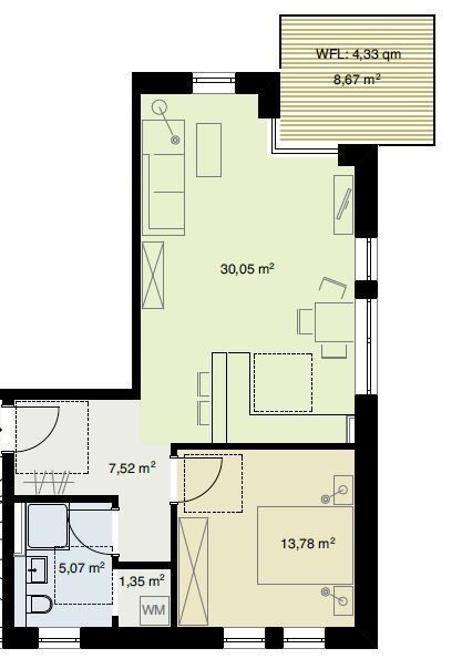 Wohnung zur Miete 850 € 2 Zimmer 62,8 m²<br/>Wohnfläche 1.<br/>Geschoss ab sofort<br/>Verfügbarkeit Elmshorner Str. 85 Wahlbezirk 007 Pinneberg 25421