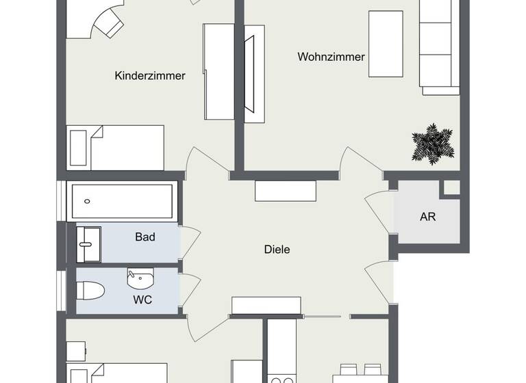 WG-Zimmer zum Kauf 269.900 € 3 Zimmer 80 m² 2. Geschoss frei ab 30.04.2026 Hardhöhe Fürth 90766