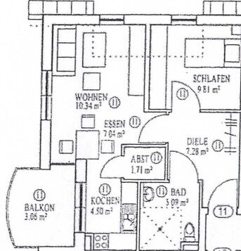 Wohnung zum Kauf 149.000 € 2 Zimmer 49 m²<br/>Wohnfläche Hauptstr. 28 Obersontheim Obersontheim 74423