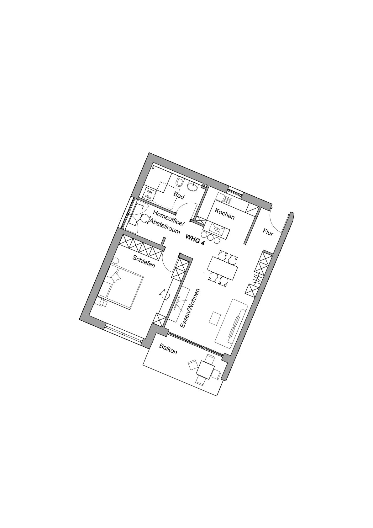 Wohnung zum Kauf provisionsfrei 436.000 € 2 Zimmer 72,2 m²<br/>Wohnfläche 1.<br/>Geschoss Grötzingen Aichtal / Grötzingen 72631