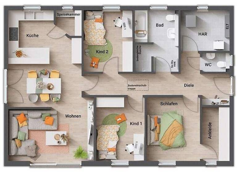 Bungalow zum Kauf - Erstbezug 523.420 € 5 Zimmer 111 m² 700 m² Grundstück Haide Kirchheimbolanden 67292