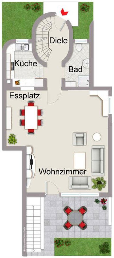 Reihenendhaus zum Kauf provisionsfrei 559.000 € 5 Zimmer 137 m²<br/>Wohnfläche 302 m²<br/>Grundstück Tegel Berlin 13507