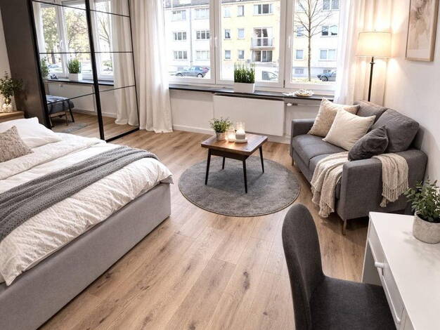 Wohnung zur Miete 1.290 € 1,5 Zimmer 27 m² EG Lerchenauerstr. 12 Schwabing-West München 80809