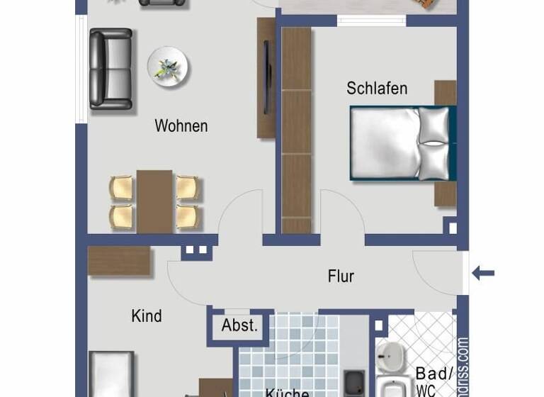 Wohnung zum Kauf provisionsfrei 233.000 € 3 Zimmer 65 m²<br/>Wohnfläche 2.<br/>Geschoss Hassels Düsseldorf 40599